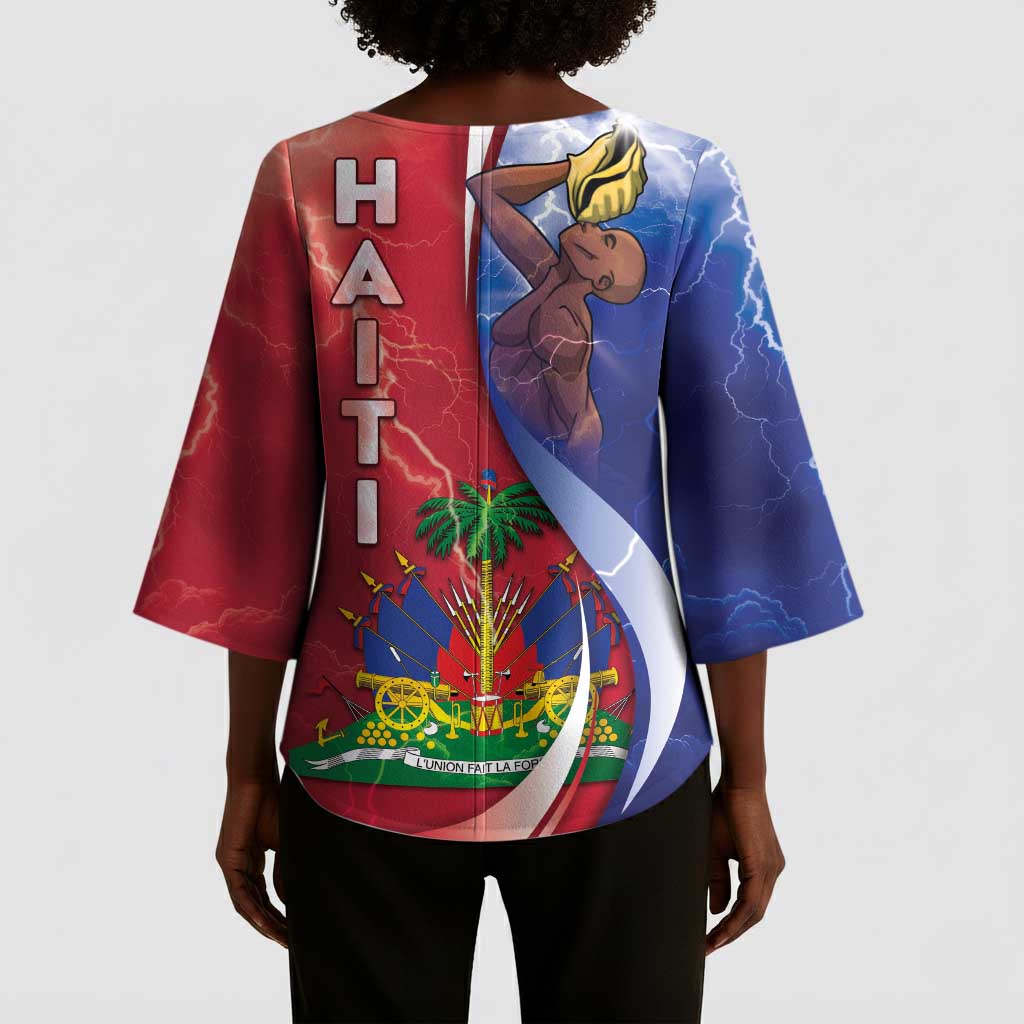 Haiti Independence Day Kimono Sleeve Blouse The First Black Independent Nation