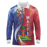 Haiti Independence Day Long Sleeve Polo Shirt The First Black Independent Nation - African Pride