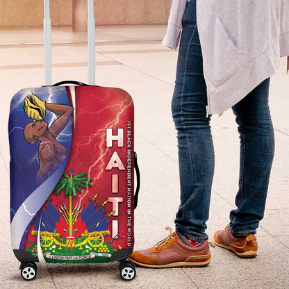 Haiti Independence Day Luggage Cover The First Black Independent Nation - African Pride