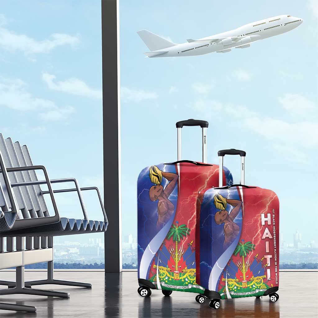 Haiti Independence Day Luggage Cover The First Black Independent Nation - African Pride