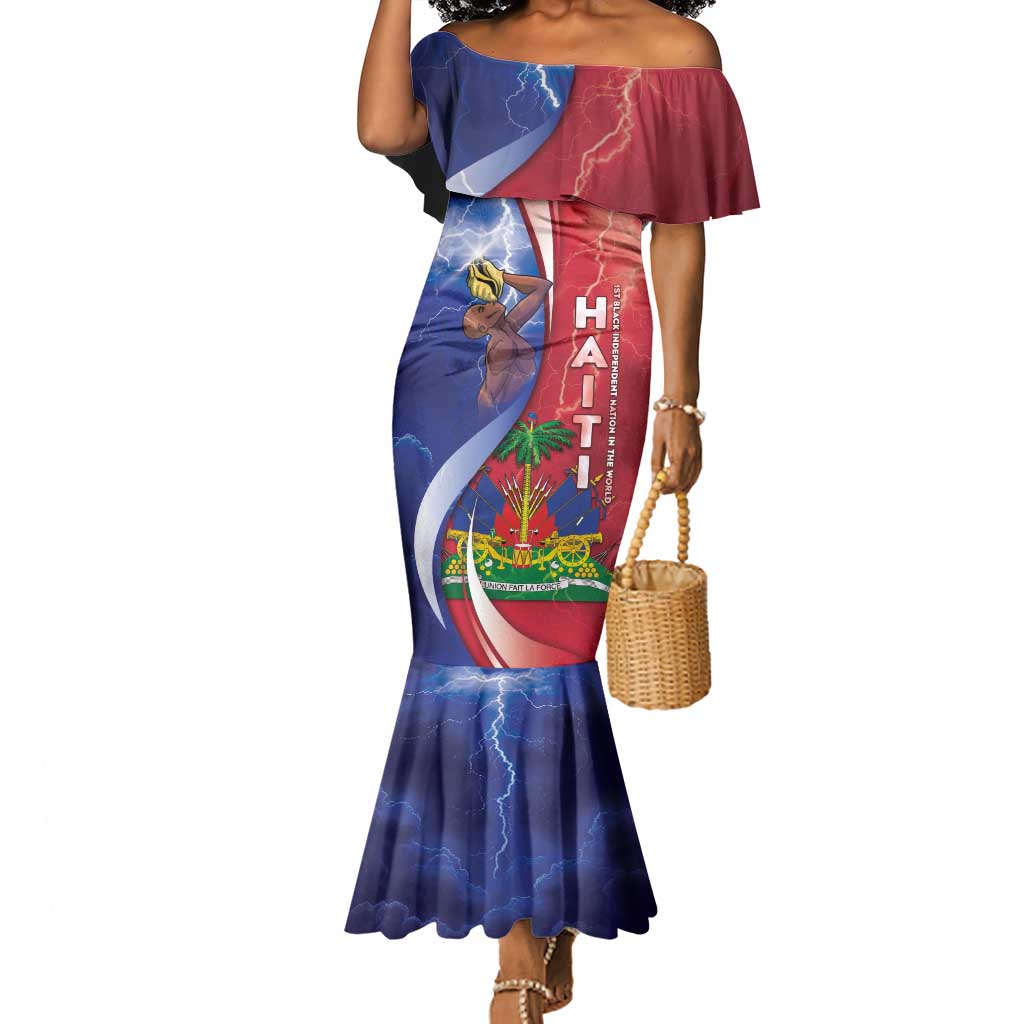 Haiti Independence Day Mermaid Dress The First Black Independent Nation - African Pride