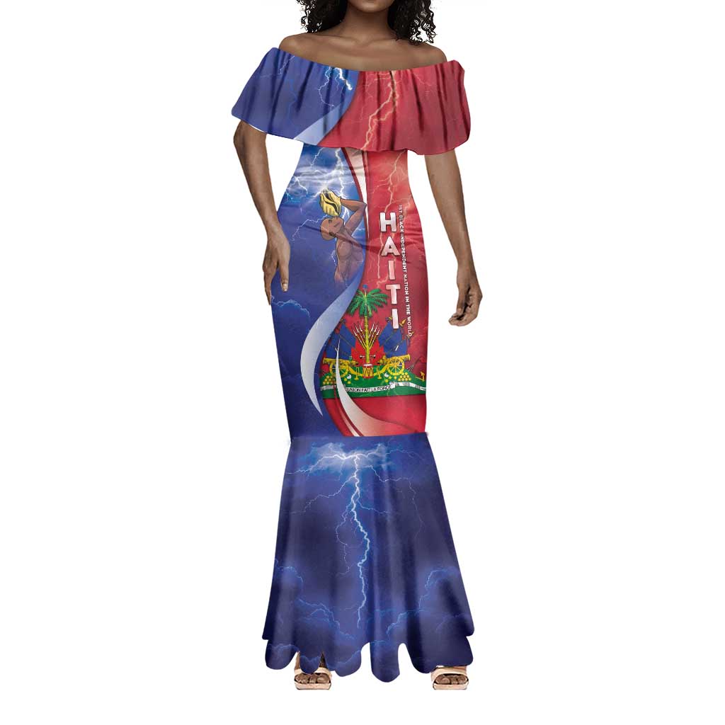 Haiti Independence Day Mermaid Dress The First Black Independent Nation - African Pride