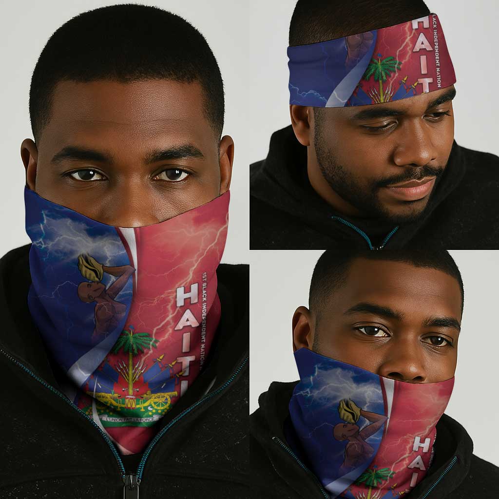 Haiti Independence Day Neck Gaiter The First Black Independent Nation - African Pride