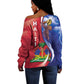 Haiti Independence Day Off Shoulder Sweater The First Black Independent Nation - African Pride