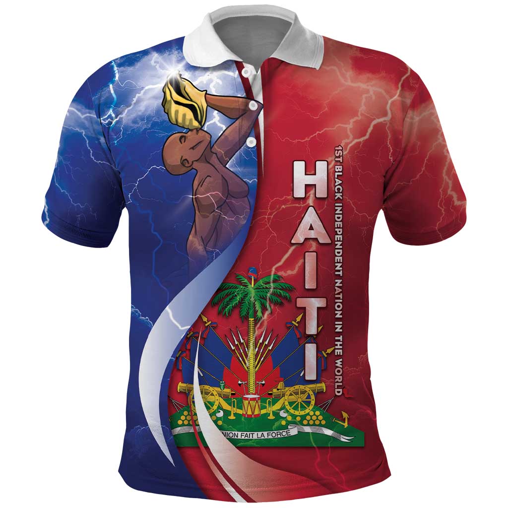 Haiti Independence Day Polo Shirt The First Black Independent Nation - African Pride