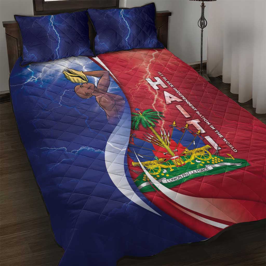 Haiti Independence Day Quilt Bed Set The First Black Independent Nation - African Pride