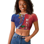Haiti Independence Day Raglan Cropped T shirt The First Black Independent Nation - African Pride