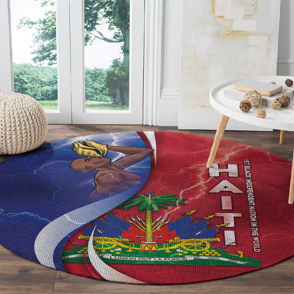 Haiti Independence Day Round Carpet The First Black Independent Nation - African Pride