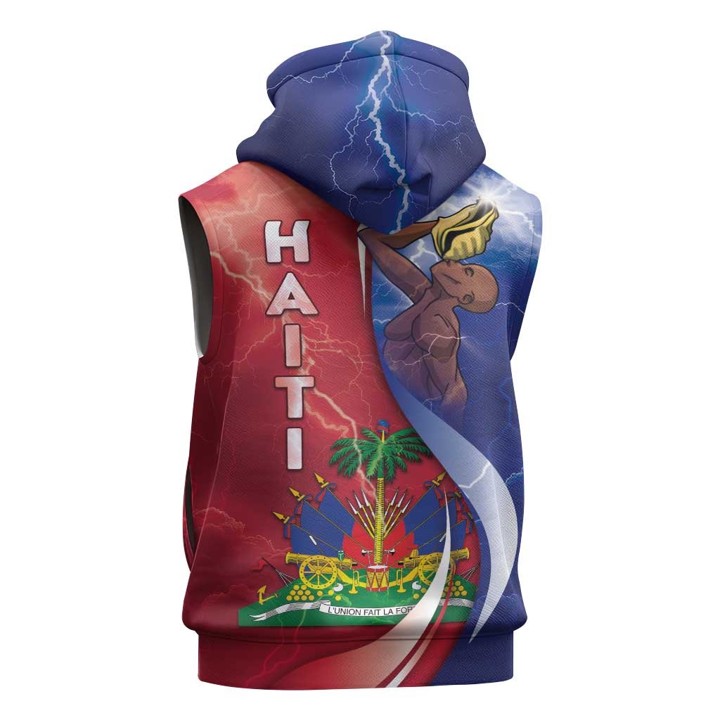 Haiti Independence Day Sleeveless Hoodie The First Black Independent Nation - African Pride