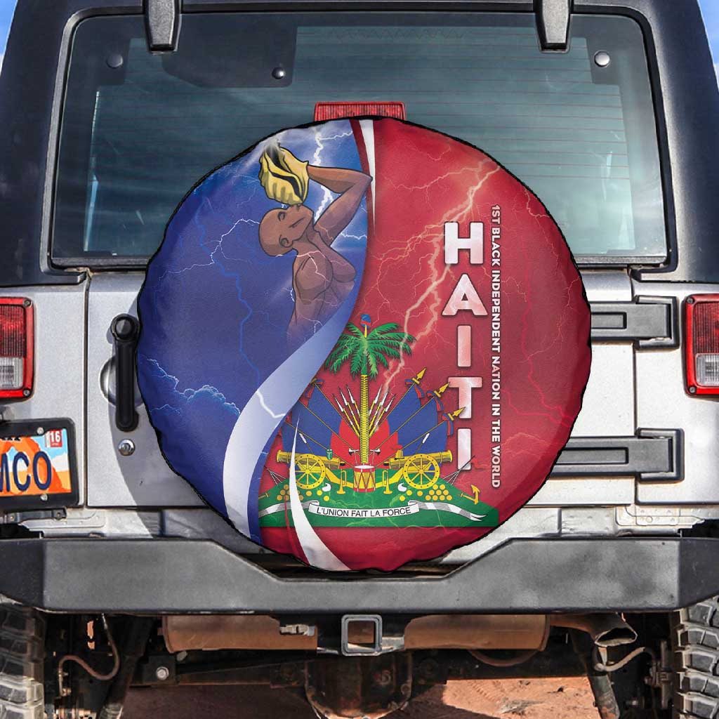 Haiti Independence Day Spare Tire Cover The First Black Independent Nation - African Pride