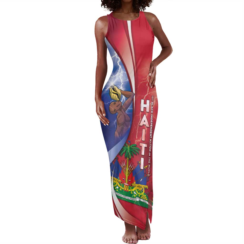 Haiti Independence Day Tank Maxi Dress The First Black Independent Nation - African Pride