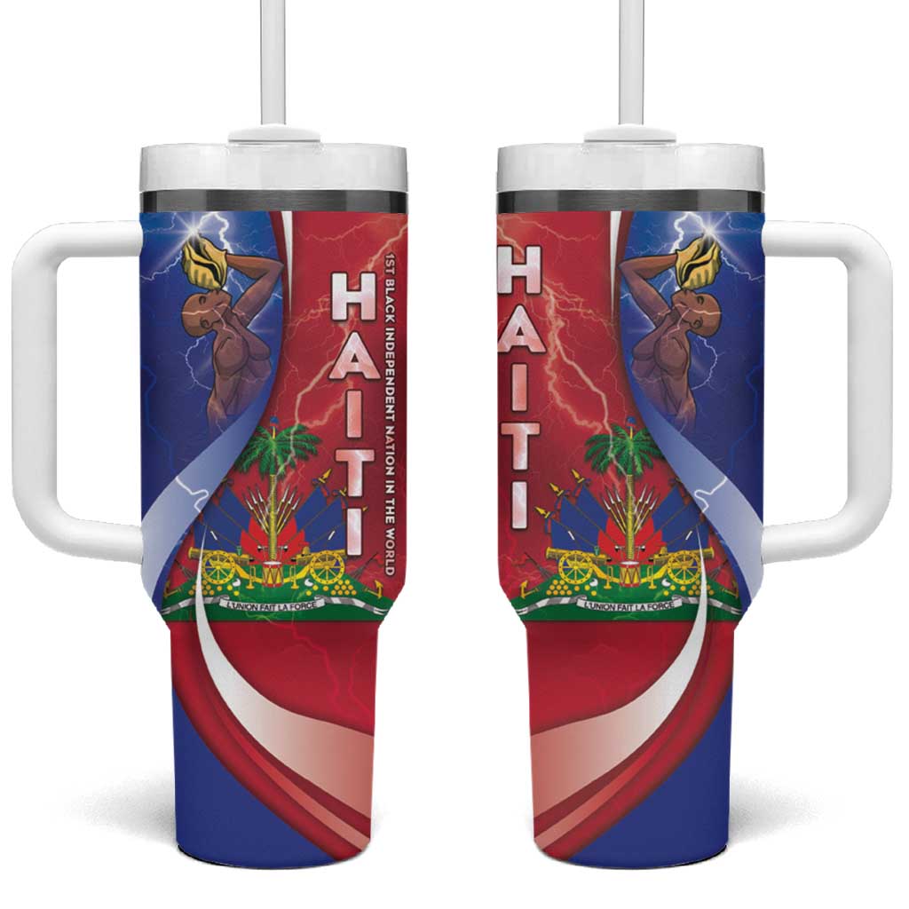 Haiti Independence Day Tumbler With Handle The First Black Independent Nation - African Pride