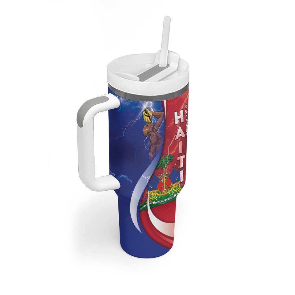 Haiti Independence Day Tumbler With Handle The First Black Independent Nation - African Pride