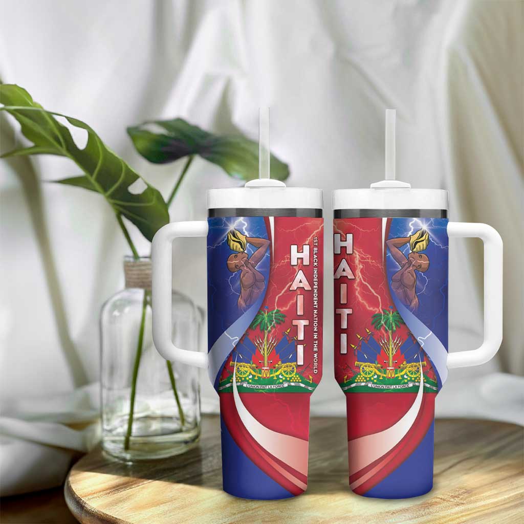 Haiti Independence Day Tumbler With Handle The First Black Independent Nation - African Pride