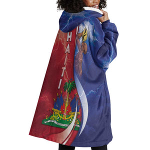 Haiti Independence Day Wearable Blanket Hoodie The First Black Independent Nation - African Pride