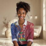 Haiti Independence Day Women Casual Shirt The First Black Independent Nation - African Pride