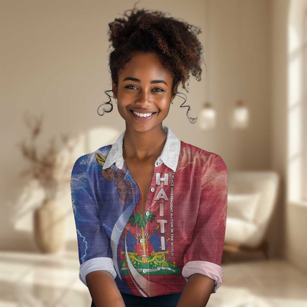 Haiti Independence Day Women Casual Shirt The First Black Independent Nation - African Pride