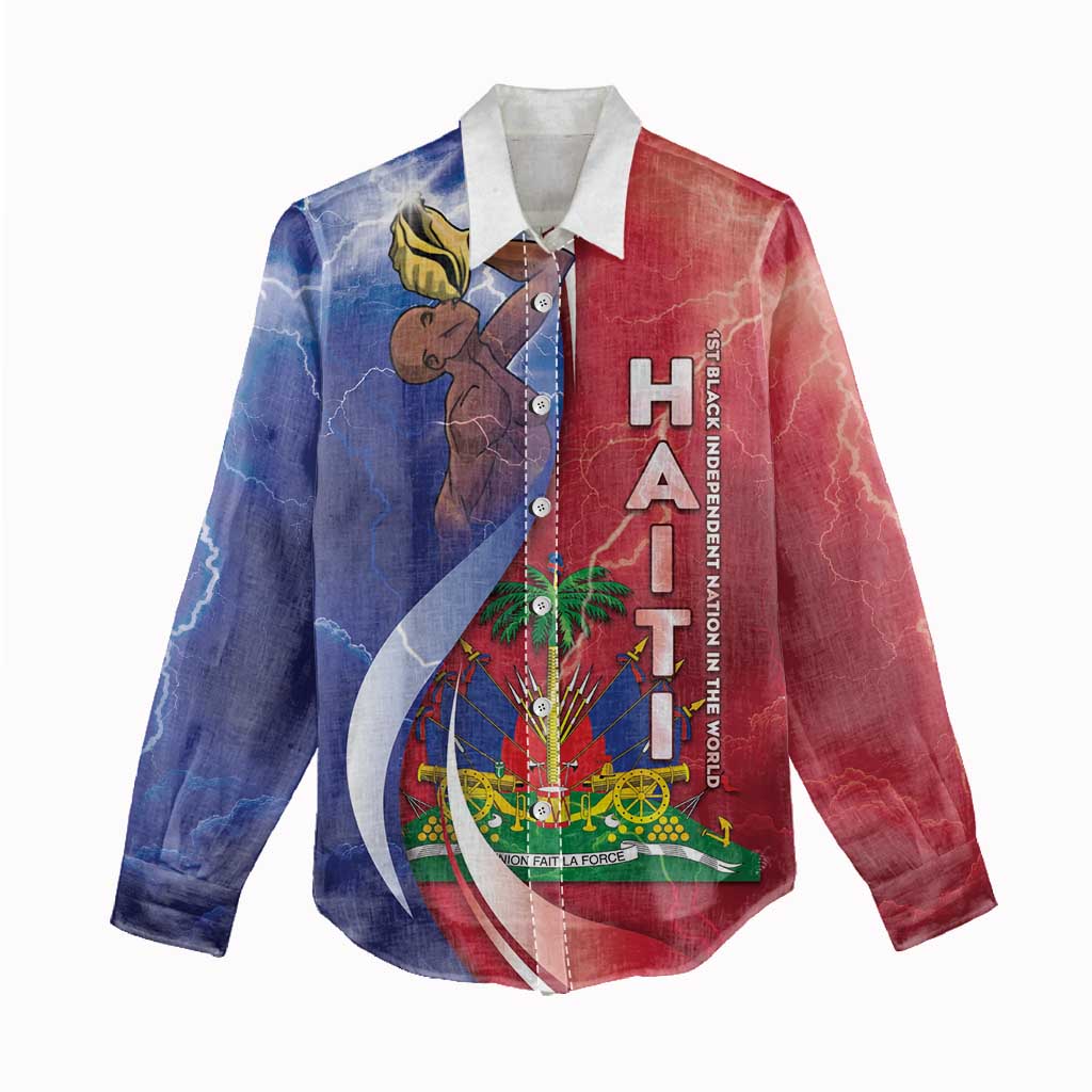 Haiti Independence Day Women Casual Shirt The First Black Independent Nation - African Pride