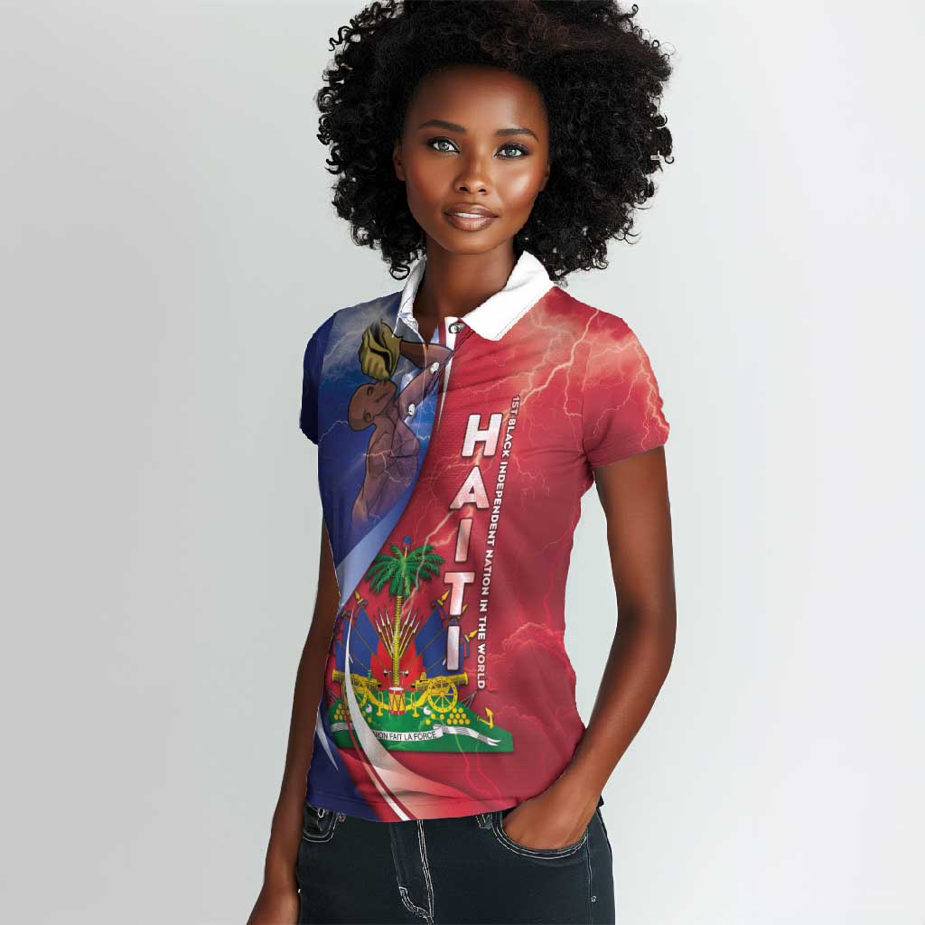 Haiti Independence Day Women Polo Shirt The First Black Independent Nation - African Pride