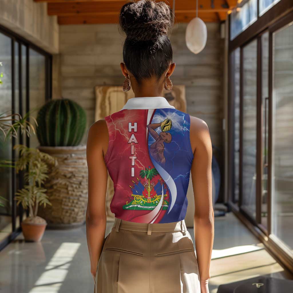Haiti Independence Day Women Sleeveless Polo Shirt The First Black Independent Nation - African Pride