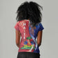 Haiti Independence Day Women V-Neck T-Shirt The First Black Independent Nation - African Pride