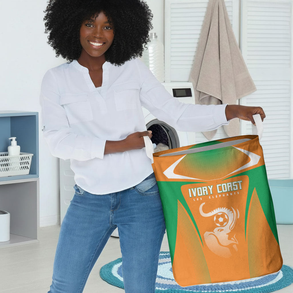 Ivory Coast Football 2026 Laundry Basket Go Les Elephants