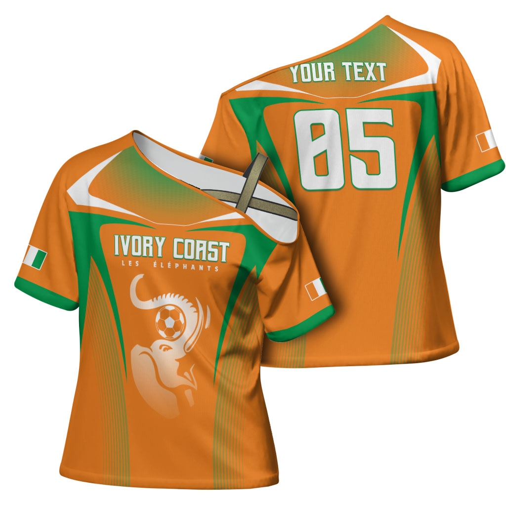 Custom Ivory Coast Football 2026 Cross Shoulder Shirt Go Les Elephants