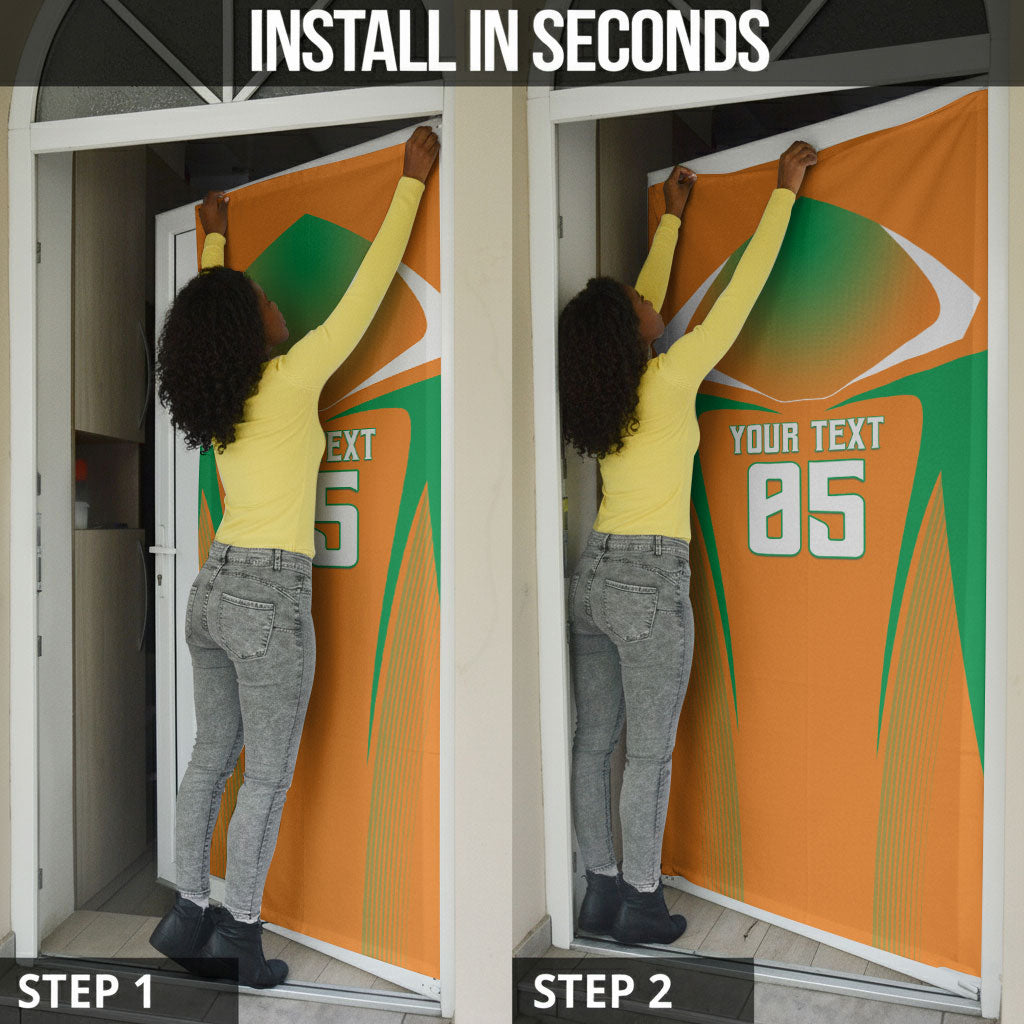 Custom Ivory Coast Football 2026 Door Cover Go Les Elephants