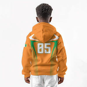 Custom Ivory Coast Football 2026 Kid Hoodie Go Les Elephants