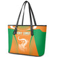 Ivory Coast Football 2026 Leather Tote Bag Go Les Elephants