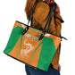 Ivory Coast Football 2026 Leather Tote Bag Go Les Elephants