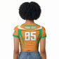 Custom Ivory Coast Football 2026 Raglan Cropped T shirt Go Les Elephants