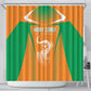 Ivory Coast Football 2026 Shower Curtain Go Les Elephants