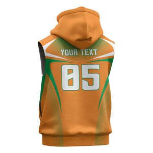 Custom Ivory Coast Football 2026 Sleeveless Hoodie Go Les Elephants