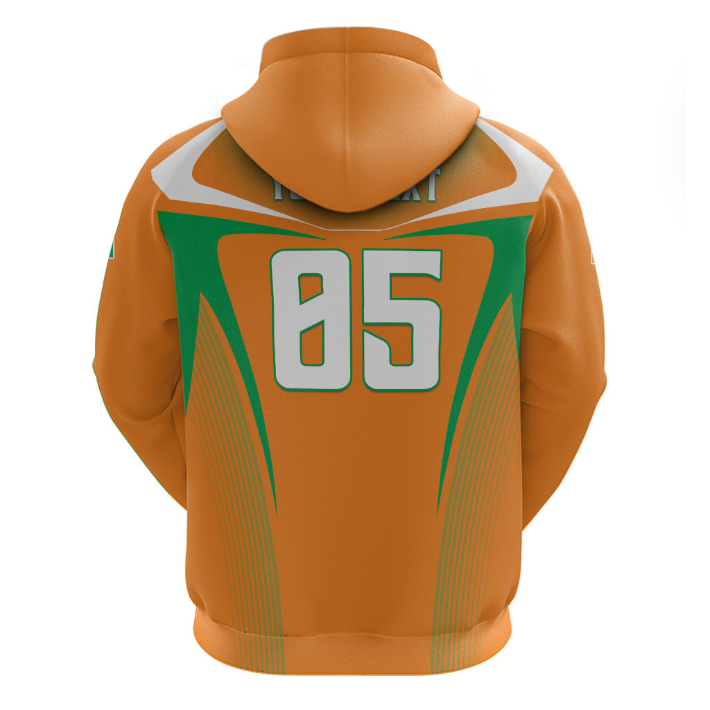 Custom Ivory Coast Football 2026 Zip Hoodie Go Les Elephants