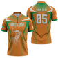 Custom Ivory Coast Football 2026 Zipper Polo Shirt Go Les Elephants