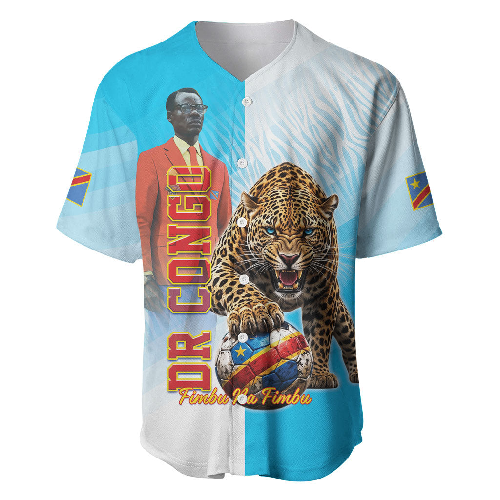 Custom DR Congo Football 2026 Baseball Jersey Fimbu Na Fimbu