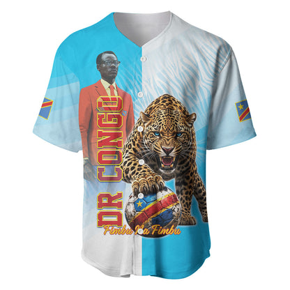 Custom DR Congo Football 2026 Baseball Jersey Fimbu Na Fimbu
