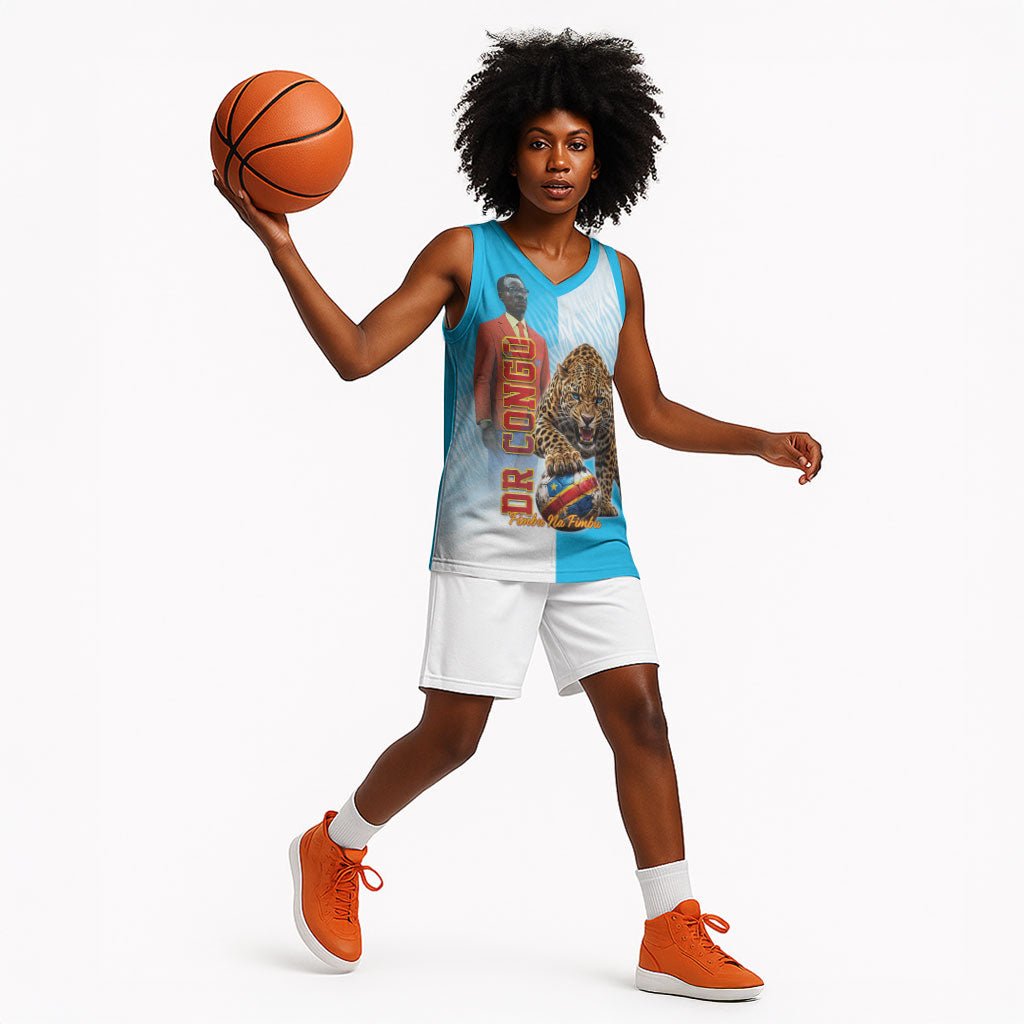 Custom DR Congo Football 2026 Basketball Jersey Fimbu Na Fimbu