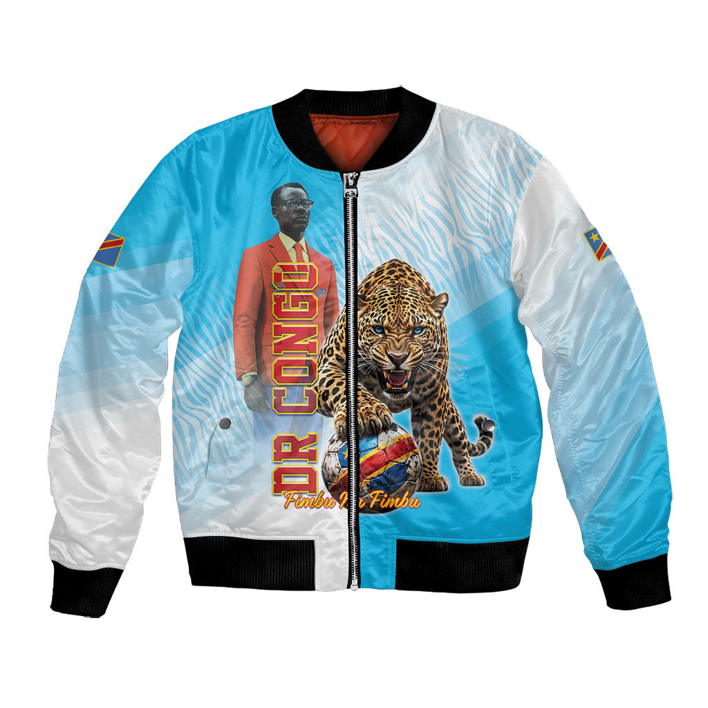 Custom DR Congo Football 2026 Bomber Jacket Fimbu Na Fimbu