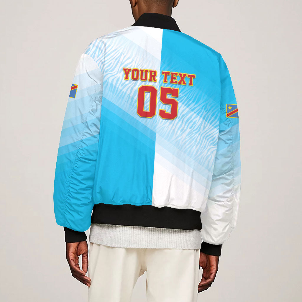 Custom DR Congo Football 2026 Bomber Jacket Fimbu Na Fimbu