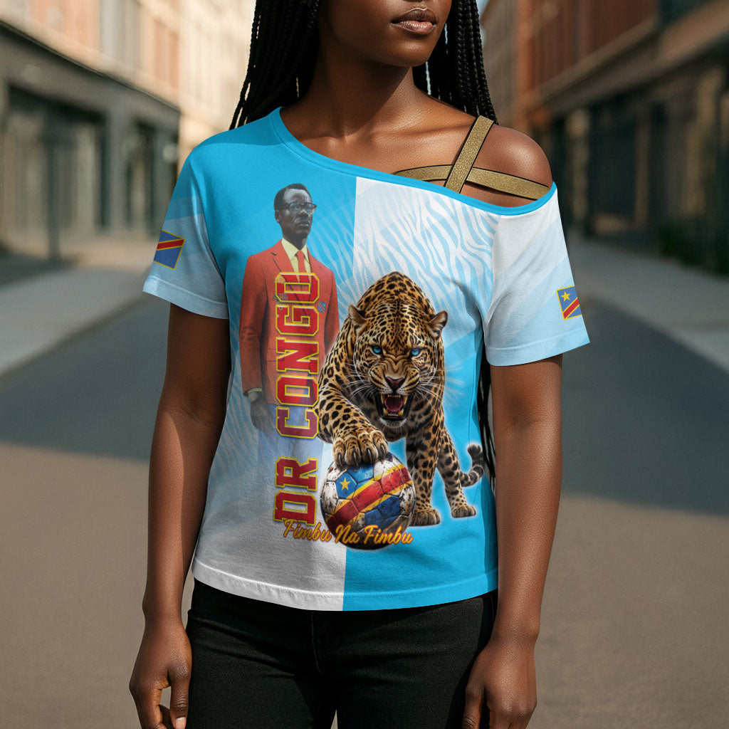 Custom DR Congo Football 2026 Cross Shoulder Shirt Fimbu Na Fimbu