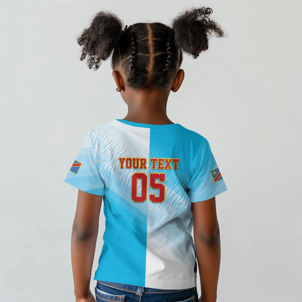 Custom DR Congo Football 2026 Kid T shirt Fimbu Na Fimbu