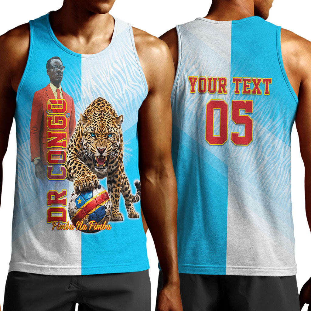 Custom DR Congo Football 2026 Men Tank Top Fimbu Na Fimbu