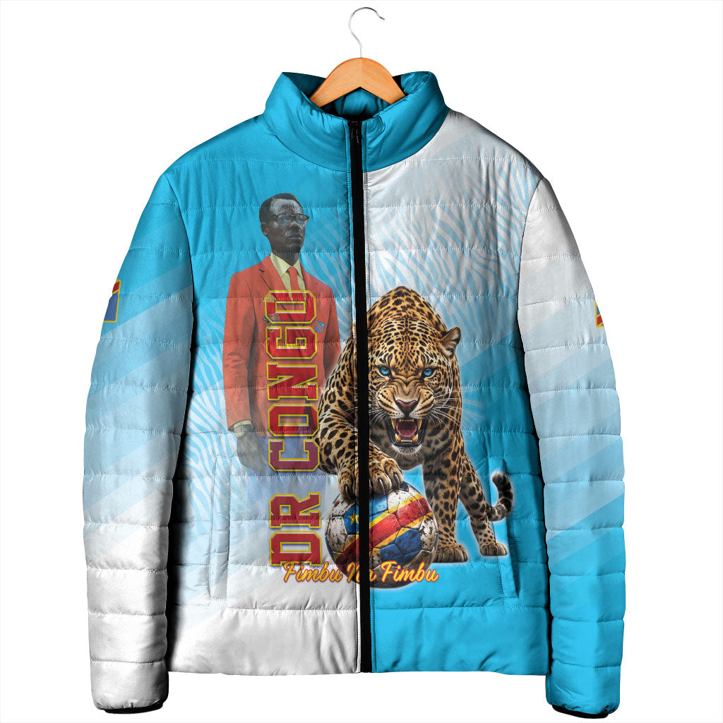 Custom DR Congo Football 2026 Padded Jacket Fimbu Na Fimbu
