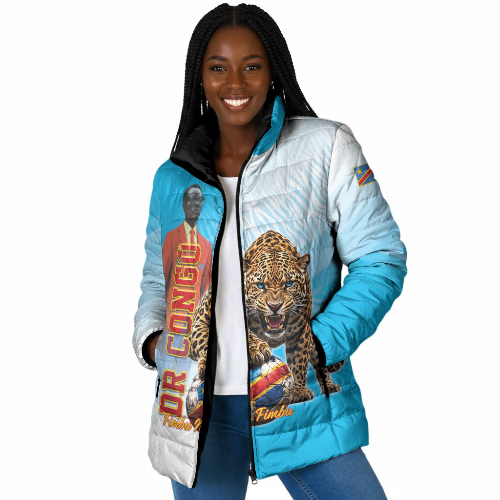 Custom DR Congo Football 2026 Padded Jacket Fimbu Na Fimbu