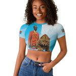 Custom DR Congo Football 2026 Raglan Cropped T shirt Fimbu Na Fimbu