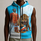 Custom DR Congo Football 2026 Sleeveless Zip Hoodie Fimbu Na Fimbu