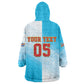Custom DR Congo Football 2026 Wearable Blanket Hoodie Fimbu Na Fimbu