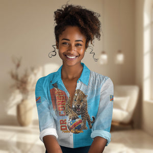 Custom DR Congo Football 2026 Women Casual Shirt Fimbu Na Fimbu